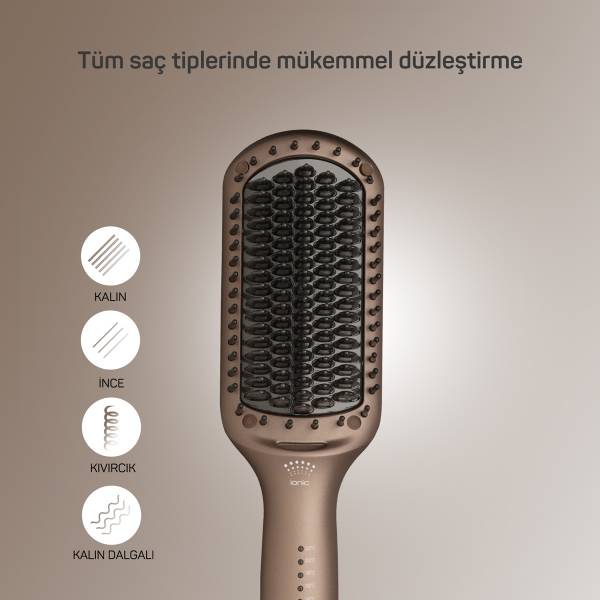 AR5082-T Superstar Pro Hair Straightening Brush - Earth - 7