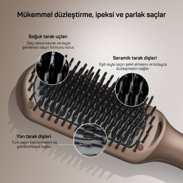 AR5082-T Superstar Pro Hair Straightening Brush - Earth - 8