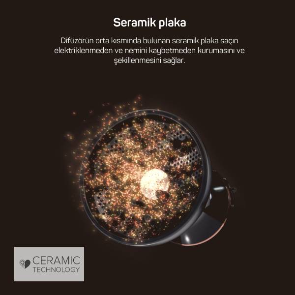 Bellissima Diffon Ceramic Saç Kurutma Makinesi - Siyah - AR5086 - 4