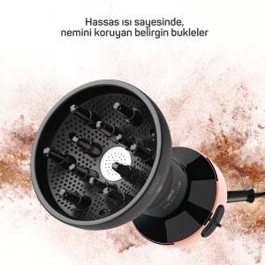Bellissima Diffon Ceramic Saç Kurutma Makinesi - Siyah - AR5086 - 2