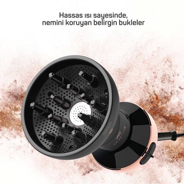 Bellissima Diffon Ceramic Saç Kurutma Makinesi - Siyah - AR5086 - 2