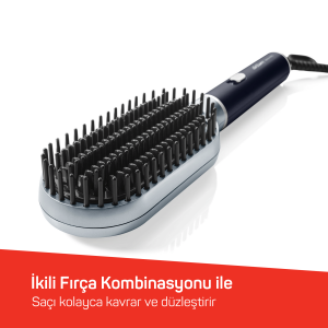 Revolution Saç Düzleştirici Fırça - Platin Gri - AR5158 - 3