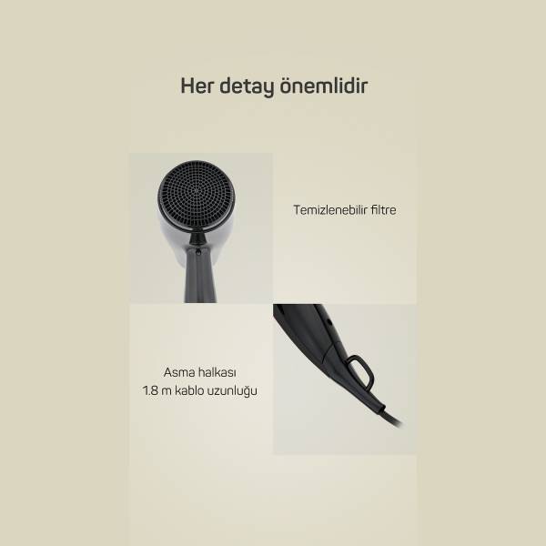 AR569 Linda Hair Dryer - Black - 5