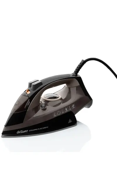 AR6030 SteamPro Plus Buharlı Ütü 2400W, Seramik Taban, 175 gr/min Şok Buhar, Kahverengi - 2
