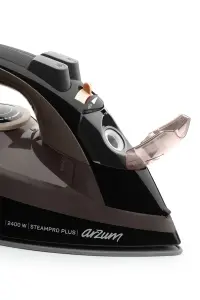 AR6030 SteamPro Plus Buharlı Ütü 2400W, Seramik Taban, 175 gr/min Şok Buhar, Kahverengi - 6