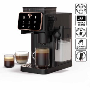 OK0047 Okka Barista Compact Otomatik Espresso Makinesi, Bakır