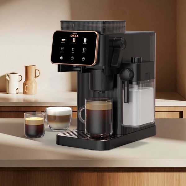 OK0047 Okka Barista Compact Otomatik Espresso Makinesi, Bakır - 2