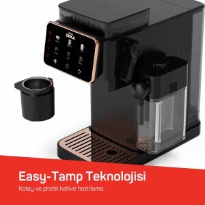 OK0047 Okka Barista Compact Otomatik Espresso Makinesi, Bakır - 5