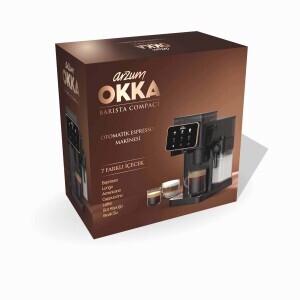 OK0047 Okka Barista Compact Otomatik Espresso Makinesi, Bakır - 9