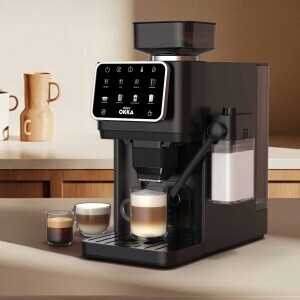 OK0042 Okka Barista Pro Otomatik Espresso Makinesi, Krom (1)