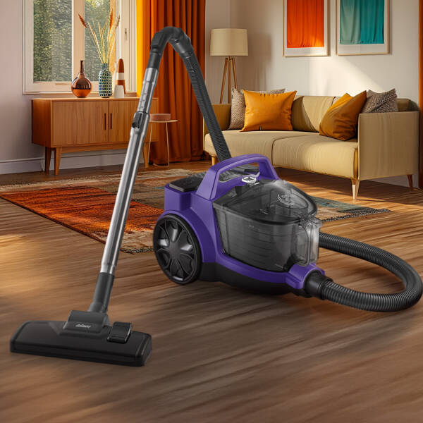 AR4070 Cleancompact Cyclone 890W HEPA Filtreli, 1.8 litre Toz Torbasız Elektrikli Süpürge, Mor - 5