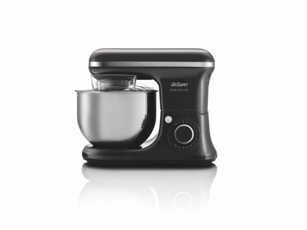 AR1189 Crust Mix Lite Stand Mikser 5L Kapasiteli 3 Farklı Aparat 1500W, Siyah - 1