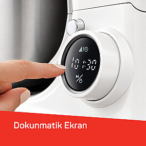 AR1186 Crust Mix Pro Stand Mikser 5L Kapasiteli 3 Farklı Aparat 1500W, Beyaz - 4