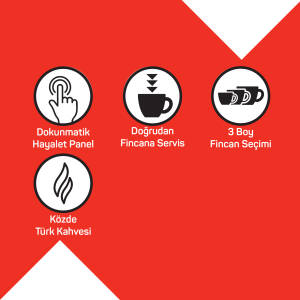 OK0040 Okka Elite Türk Kahvesi Makinesi Bol Köpüklü Közde Lezzeti, 2 Fincan Kapasiteli, Bakır - 8