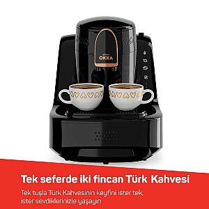 OK0040 Okka Elite Türk Kahvesi Makinesi Bol Köpüklü Közde Lezzeti, 2 Fincan Kapasiteli, Bakır - 3
