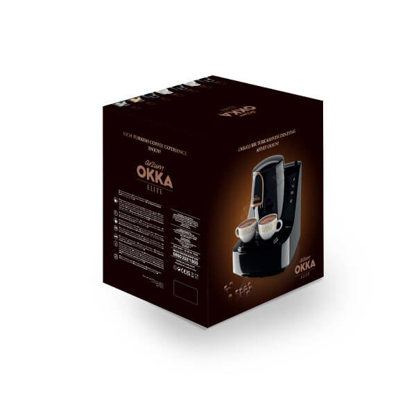 OK0040 Okka Elite Türk Kahvesi Makinesi Bol Köpüklü Közde Lezzeti, 2 Fincan Kapasiteli, Krom - 9