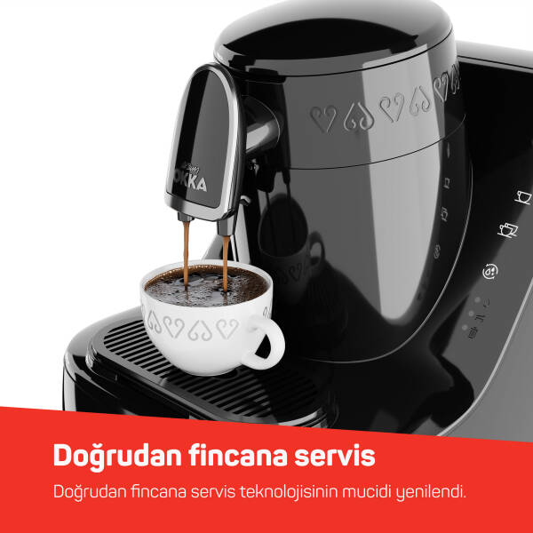 OK0040 Okka Elite Türk Kahvesi Makinesi Bol Köpüklü Közde Lezzeti, 2 Fincan Kapasiteli, Krom - 4