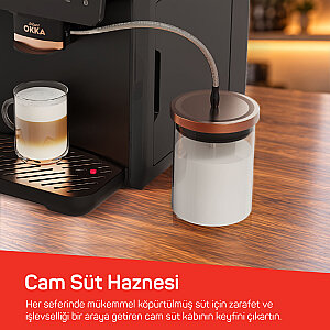 Okka Espresso Barista Neo Espresso Makinesi, 11 Sıcak ve Soğuk İçecek, Siyah  - 6