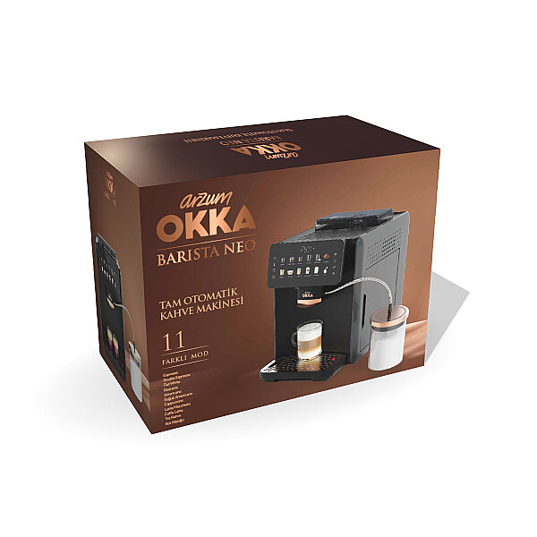 Okka Espresso Barista Neo Espresso Makinesi, 11 Sıcak ve Soğuk İçecek, Siyah  - 7