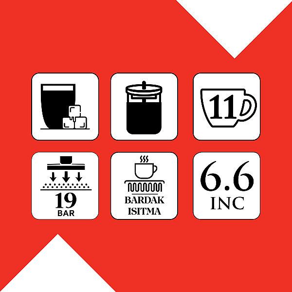 Okka Espresso Barista Neo Espresso Makinesi, 11 Sıcak ve Soğuk İçecek, Siyah  - 8