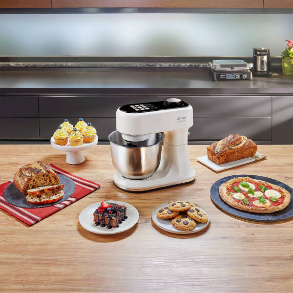 AR1190 Gastroart Stand Mikser 1500W, 12 Hız Ayarı, Dahili Tartı ve Fermentasyon Özelliği, Krem - 2