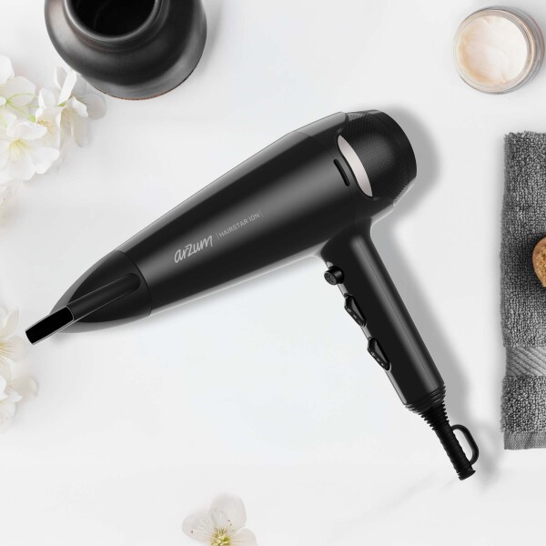 AR5138 Hairstar Ion Saç Kurutma Makinesi 2300 W, 2 Hız, 3 Isı Ayarı, Siyah - 2