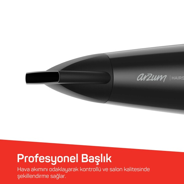 AR5138 Hairstar Ion Saç Kurutma Makinesi 2300 W, 2 Hız, 3 Isı Ayarı, Siyah - 7