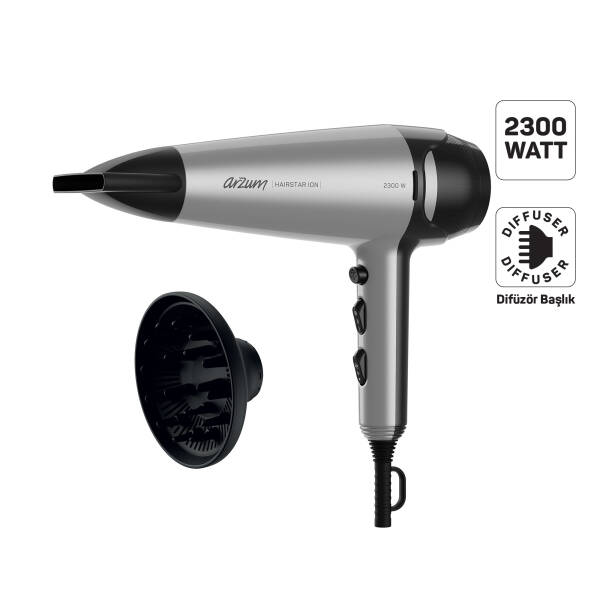 Hairstar Ion Saç Kurutma Makinesi - Gri - AR5119 - 1