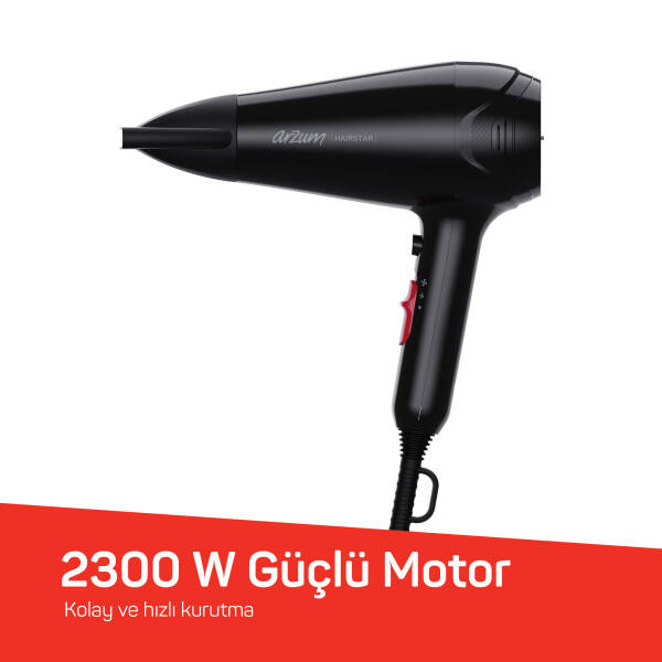 Hairstar Saç Kurutma Makinesi - Siyah - AR5113			 - 3