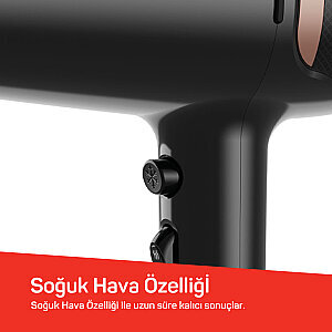 AR5134 Hairstar Neo Saç Kurutma Makinesi 2300 W,  Soğuk Hava Fonksiyonu, Siyah - 5