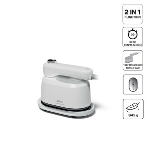 AR6055 Handy Steam Mini Buharlı Düzleştirici ve Seyahat Ütüsü-Beyaz