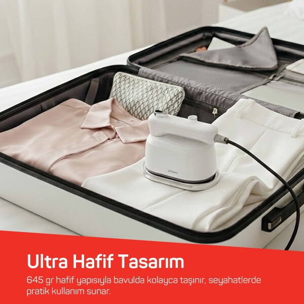 AR6055 Handy Steam Mini Buharlı Düzleştirici ve Seyahat Ütüsü-Beyaz - 3