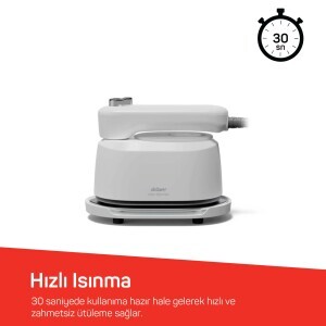 AR6055 Handy Steam Mini Buharlı Düzleştirici ve Seyahat Ütüsü-Beyaz - 5