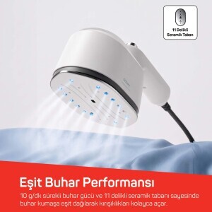 AR6055 Handy Steam Mini Buharlı Düzleştirici ve Seyahat Ütüsü-Beyaz - 6