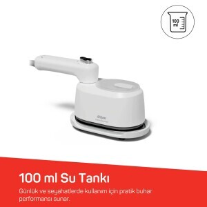 AR6055 Handy Steam Mini Buharlı Düzleştirici ve Seyahat Ütüsü-Beyaz - 7