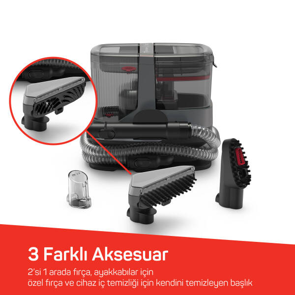 HydroSteam Buharlı Temizleyici ve Leke Çıkarıcı - Gri - AR4351  - 5