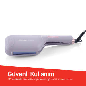 AR5112 Hypnose Ionmax Profesyonel WAG Maşası, Hızlı Isınan, 32 mm Turmalin Seramik, İyonlu, Lila - 6