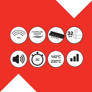 AR5112 Hypnose Ionmax Profesyonel WAG Maşası, Hızlı Isınan, 32 mm Turmalin Seramik, İyonlu, Lila - 7