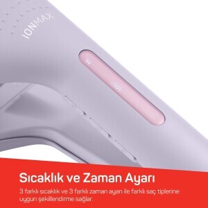 AR5112 Hypnose Ionmax Profesyonel WAG Maşa, Hızlı Isınan, 32 mm Turmalin Seramik, İyonlu, Lila - 4