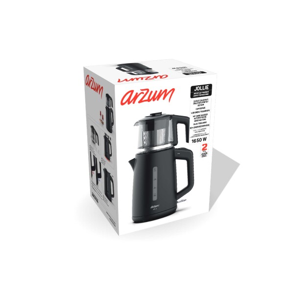 AR3151 Jollie Çay Makinesi 1650W, 1 L Demlik Kapasitesi, Siyah - 6