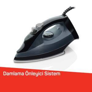 FL663 Liena Seramik Tabanlı Ütü, 2400W, 120 g/dk Şok Buhar, Otomatik Temizleme, Dik Buhar, Siyah - 5
