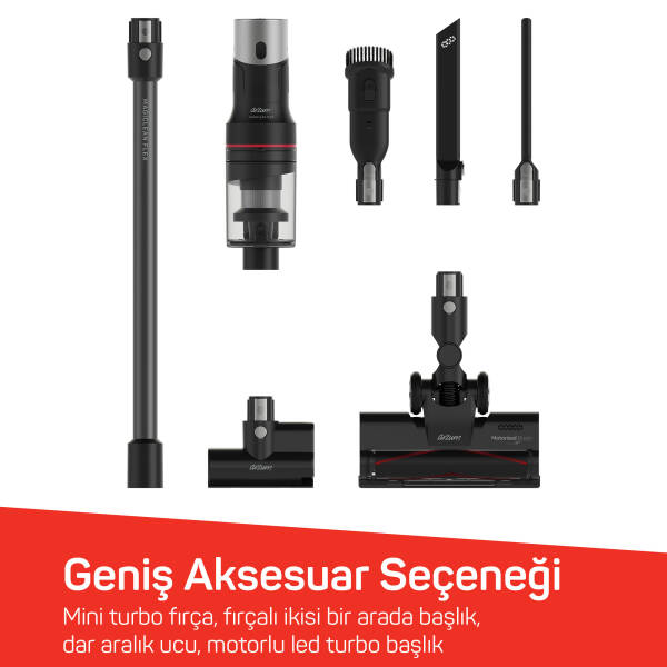 MagiClean Flex Dikey Şarjlı Süpürge - Siyah - AR4209 - 8