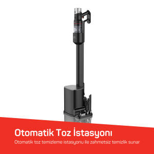 AR4211 MagiClean FlexBin İstasyonlu Dikey Şarjlı Süpürge 500W, BLDC Motor, Siyah - 4