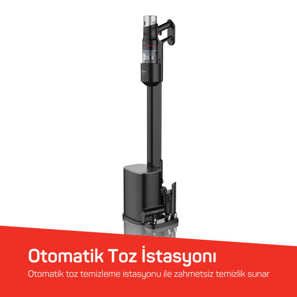 AR4211 MagiClean FlexBin İstasyonlu Dikey Şarjlı Süpürge 500W, BLDC Motor, Siyah - 4