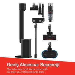 AR4211 MagiClean FlexBin İstasyonlu Dikey Şarjlı Süpürge 500W, BLDC Motor, Siyah - 10