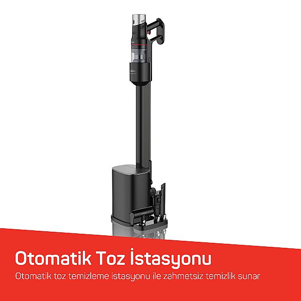 AR4211 MagiClean FlexBin İstasyonlu Dikey Şarjlı Süpürge 500W, BLDC Motor, Siyah - 4