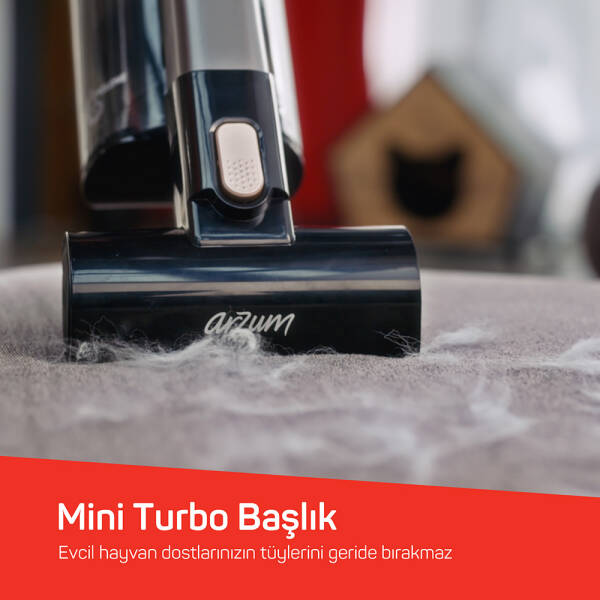 AR4208 Magiclean Propower Şarjlı Dikey Süpürge 500 W, BLDC Motor Gücü, 60 Dk Kullanım, Siyah - 6