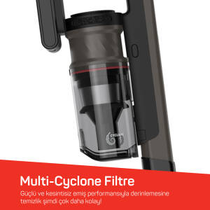 AR4208 Magiclean Propower Şarjlı Dikey Süpürge 500 W, BLDC Motor Gücü, 60 Dk Kullanım, Siyah - 4