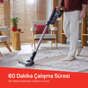 AR4208 Magiclean Propower Şarjlı Dikey Süpürge 500 W, BLDC Motor Gücü, 60 Dk Kullanım, Siyah - 3