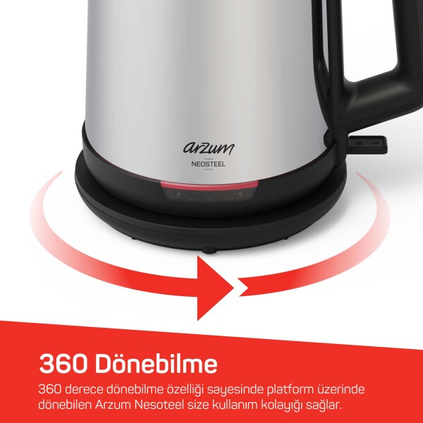 AR3158 Arzum Neosteel Inox Çay Makinesi - 6